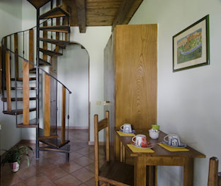 Angolo living dell'appartamento plus della Tenuta Merlano